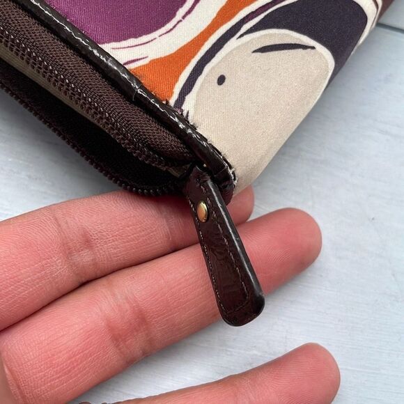 Coach Tablet Case Small Jacquard Fabric Zipper Logo Ereader Kindle - Picture 6 of 9